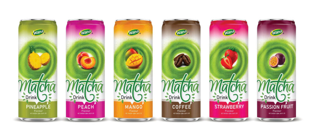 wana-matcha-drinks with-fruit-juice