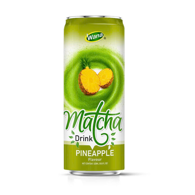 Matcha with Pineapple Flavor Drinks – 320ml Canned | WANA Beverage