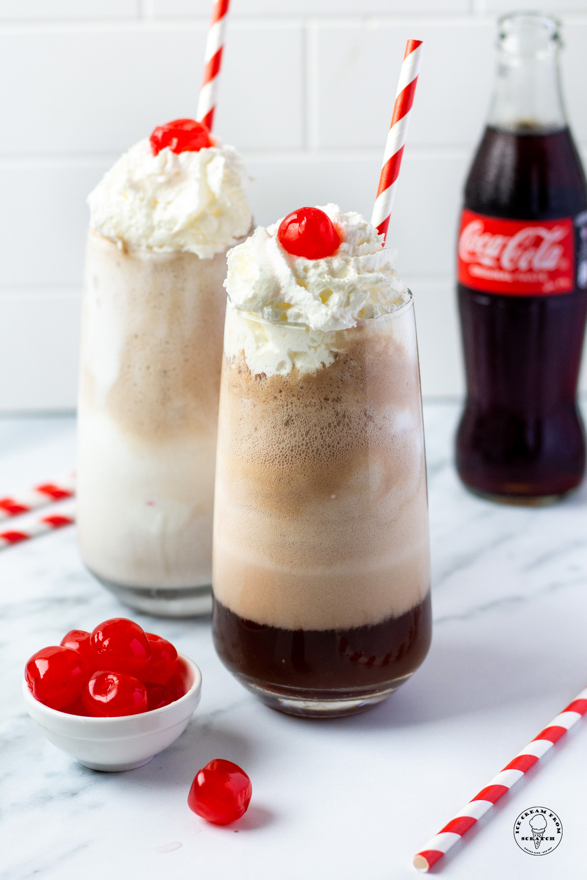 A smartphone capturing a top-down photo of vibrant, colorful iced beverages, showcasing how Gen Z uses visual social media to discover and share dirty soda RTD trends.