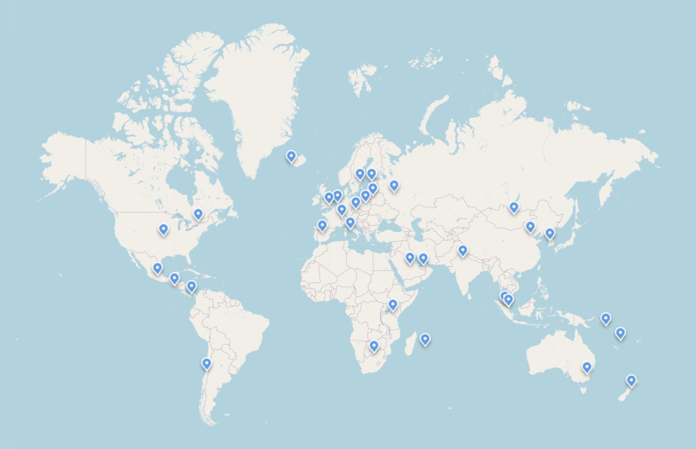 Wana global export map
