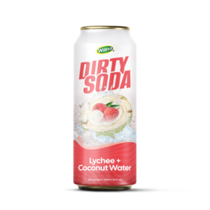 Lychee Coconut Water Dirty Soda - 490ml