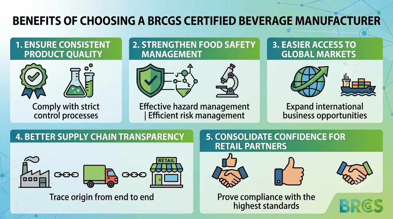 BRC Certified Beverage Manufacturer