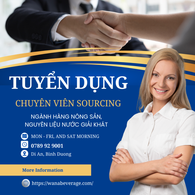 TUYỂN DỤNG: CHUYÊN VIÊN SOURCING