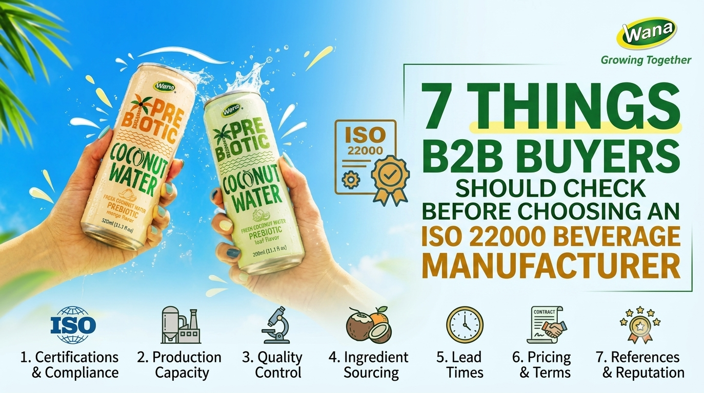 7 things B2B buyers should check before choosing an ISO 22000 Beverage Manufacturer