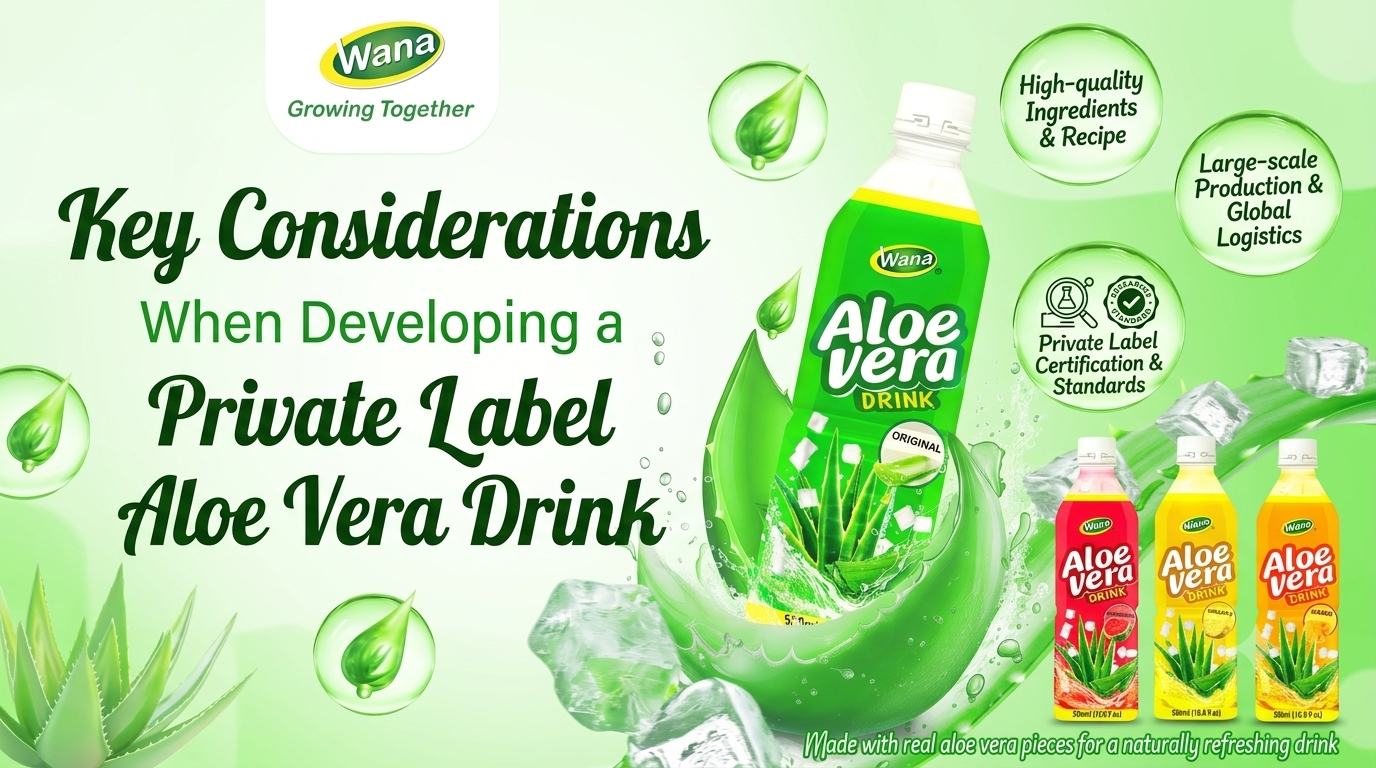 Key considerations when developing a Private Label Aloe Vera Drink