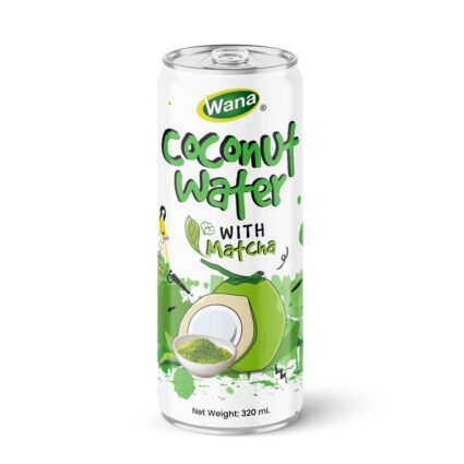 Coconut water with matcha wana